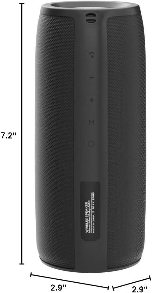 imageBluetooth Speaker IPX6 WaterproofMusibaby M88pro with Loud Stereo SoundPortable Wireless Speaker40H BatteryBluetooth 53Dual Pairing Shower Outdoor Speaker for Party Beach Gifts IdealBlack