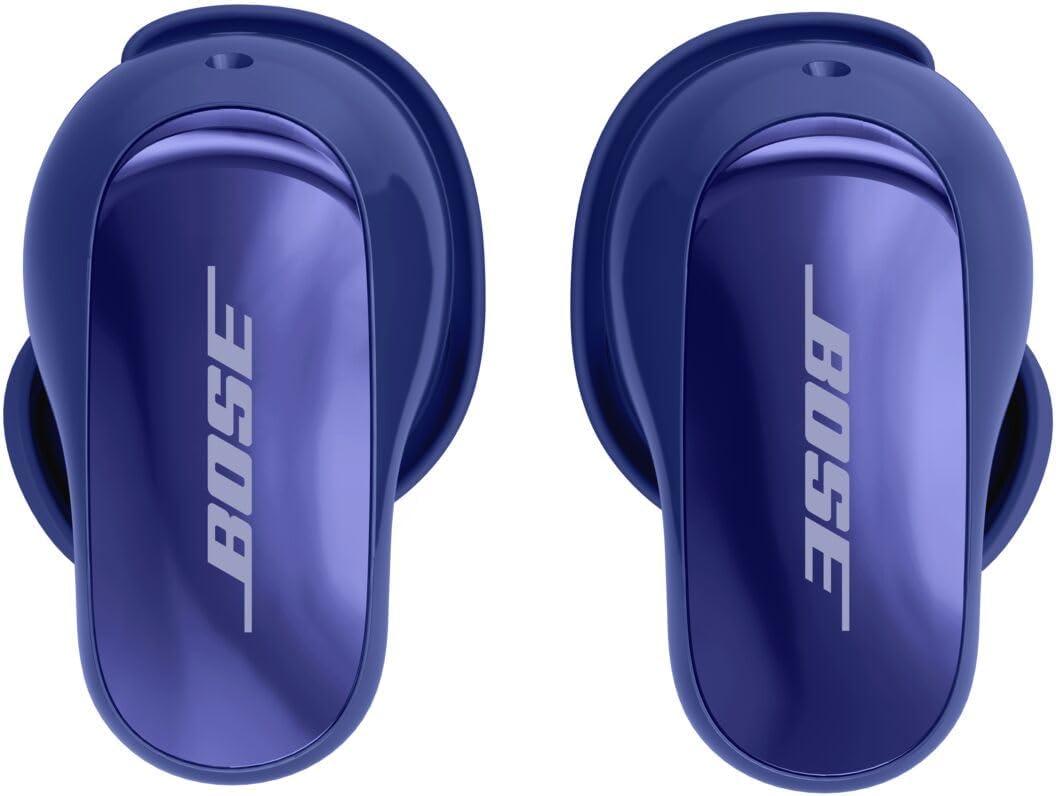 imageBose New QuietComfort Ultra Bluetooth Earbuds 2nd Gen Wireless Noise Cancelling Earbuds Up to 6 Hours Battery IPX4 Rating Immersive Audio Deep Bass BlackMidnight Violet
