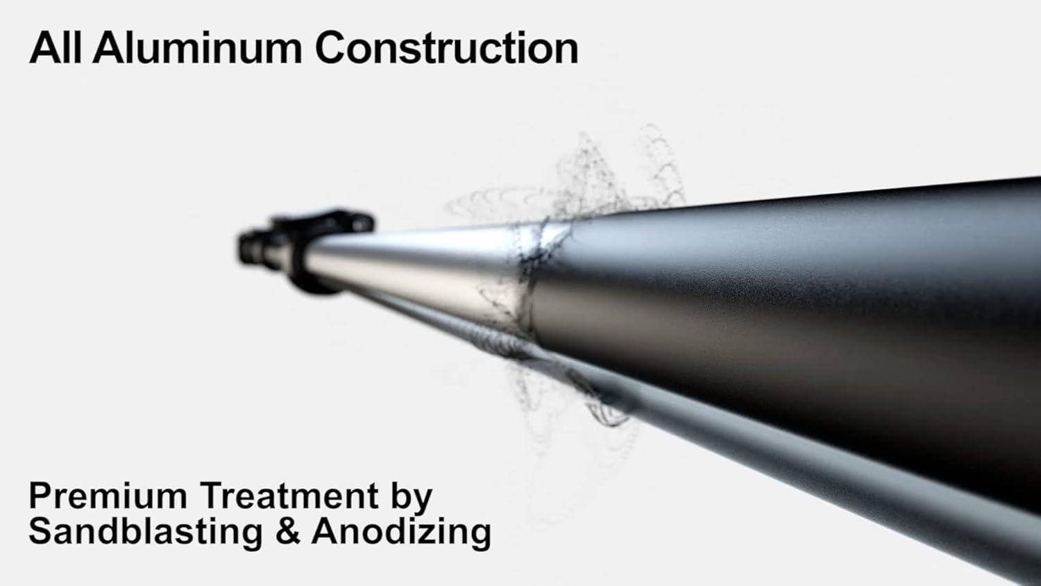 imageFugetek 67quot Professional Cell Phone Tripod Portable All in One Bluetooth Remote Phone Holder Compatible with iPhone ampamp Android Devices Non Skid Feet Black64 INCH