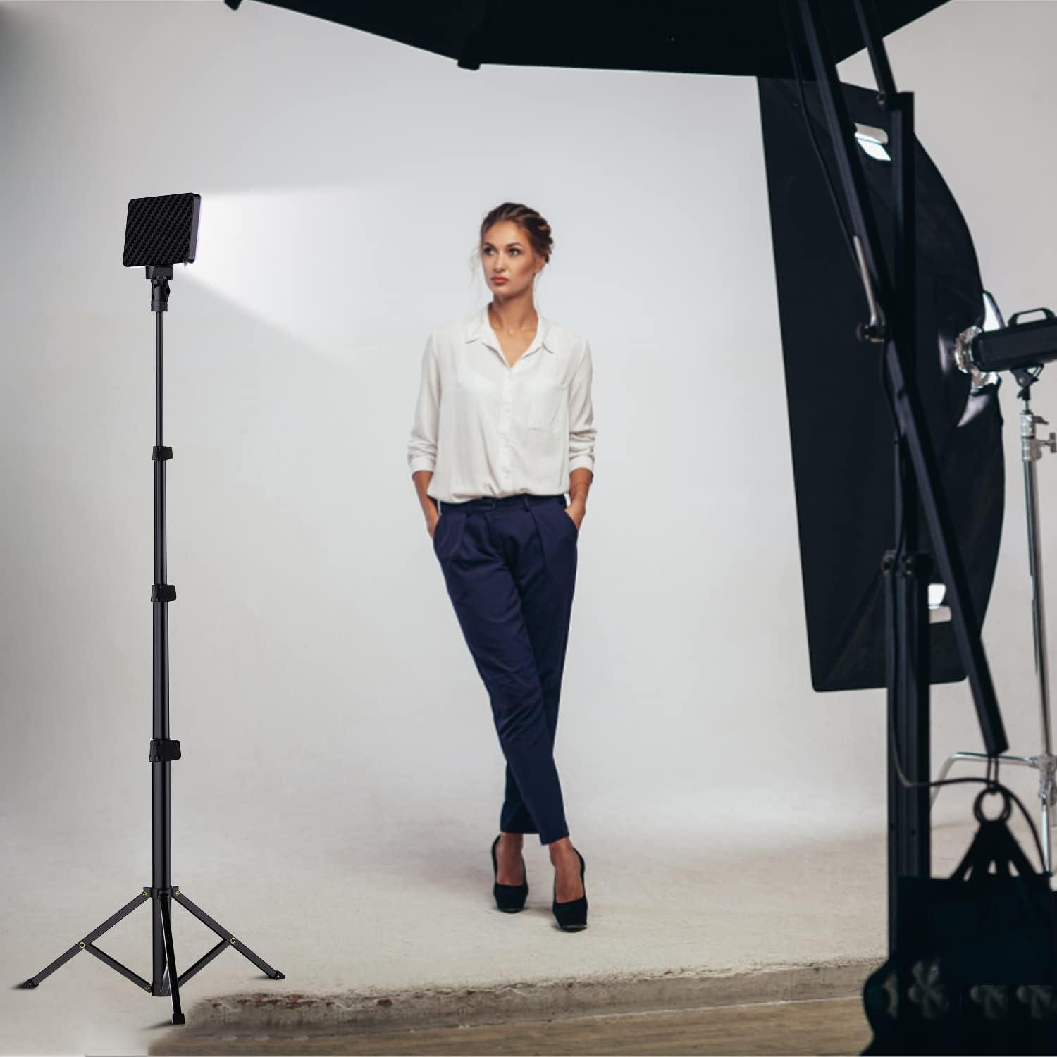 imageFugetek RGB LED Video Light with Flexible Desktop Tripod 77 RGB Beads Wired Controller USB Powered Portable 3200k6500k Streaming TIK Tok PhotographyRGB20