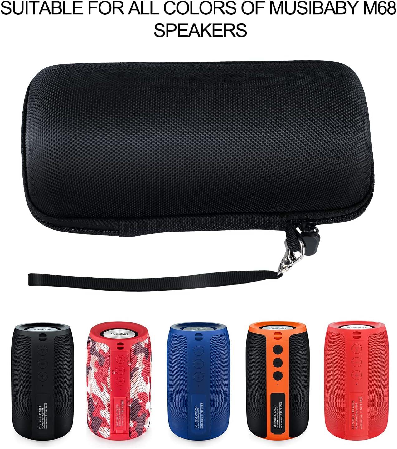 imageMusiBaby M68 Hard Case Hard Travel Case for MusiBaby Bluetooth Speakers Specially Designed and Manufactured by MusiBabyBlack