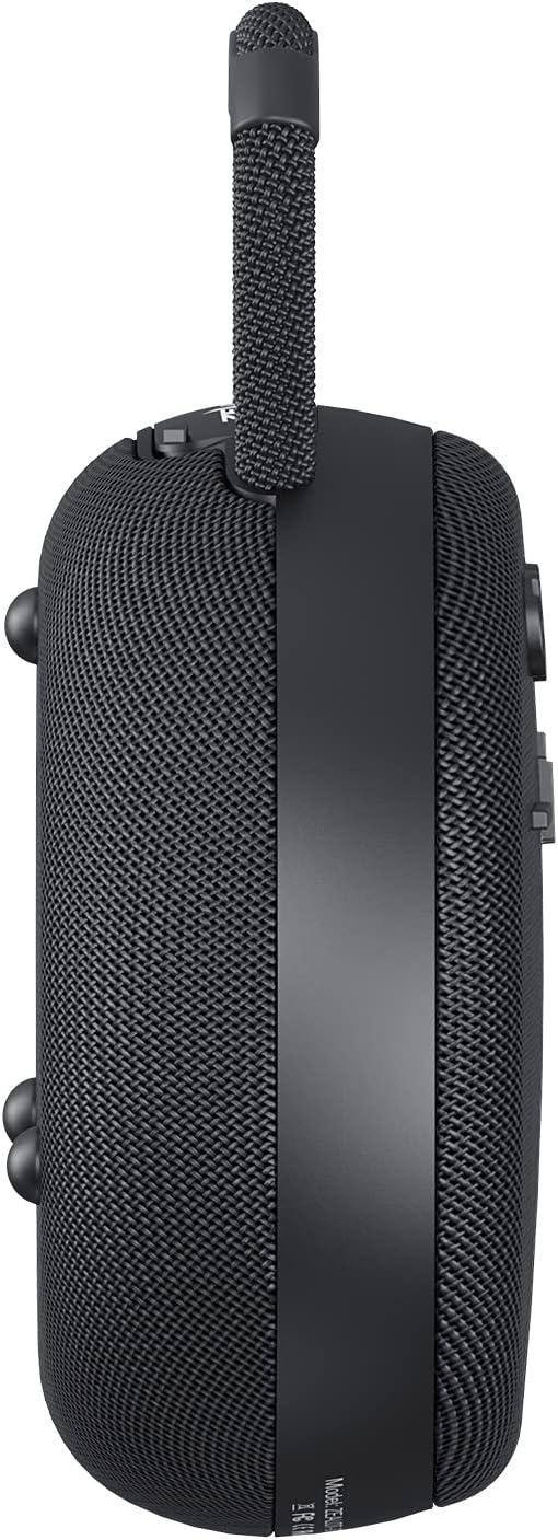 imageMusiBaby Mini Bluetooth Speaker  Bluetooth 53 with 6956C Chipset IPX7 Waterproof Rubberized Shell ClipOn Lanyard UltraPortable for Shower Pool Teens Backpack Gifts BlackBlack