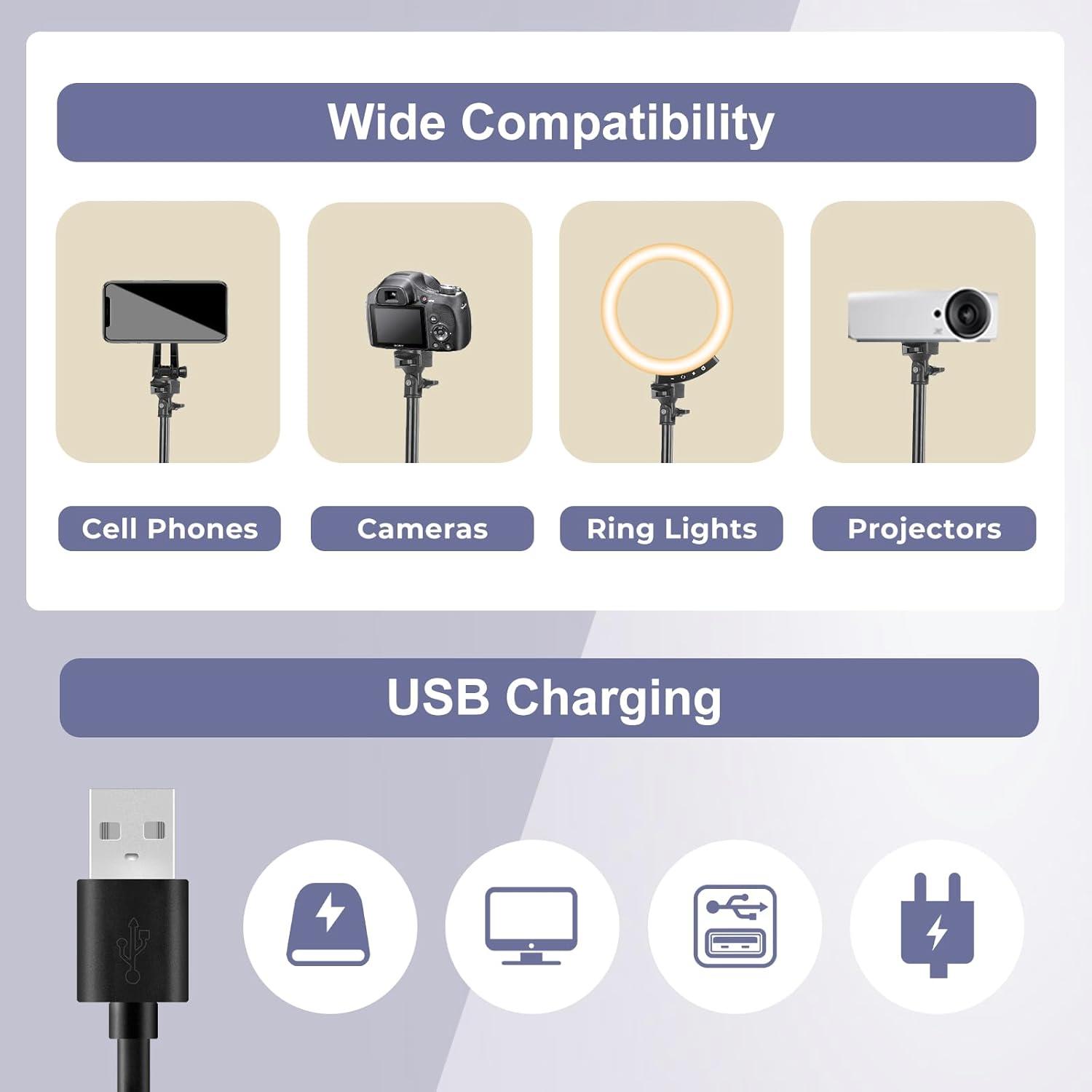 imageSensyne 12inch Ring Light with 67inch Selfie Stick Tripod and Phone Holder Selfie Remote Control Circle Light for Live StreamVideo RecordingTikTok Compatible with All Phones and Cameras125