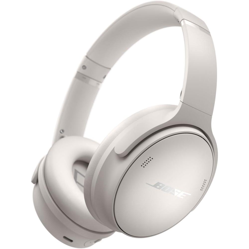imageBose QuietComfort Bluetooth Headphones Wireless Headphones with Active Over Ear Noise Cancelling and Mic Deep Bass Up to 24 Hours of Playtime Blue Dusk  Limited Edition ColorWhite