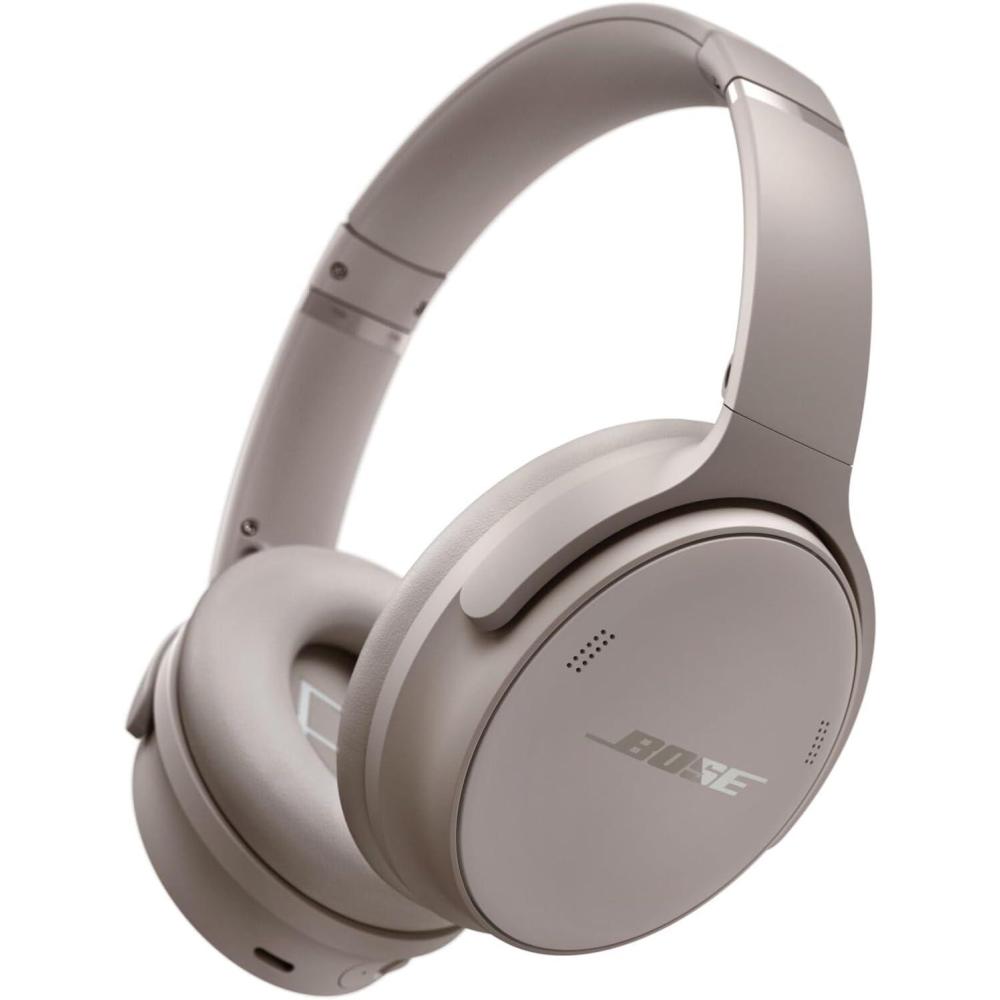 imageBose QuietComfort Bluetooth Headphones Wireless Headphones with Active Over Ear Noise Cancelling and Mic Deep Bass Up to 24 Hours of Playtime Blue Dusk  Limited Edition ColorSandstone