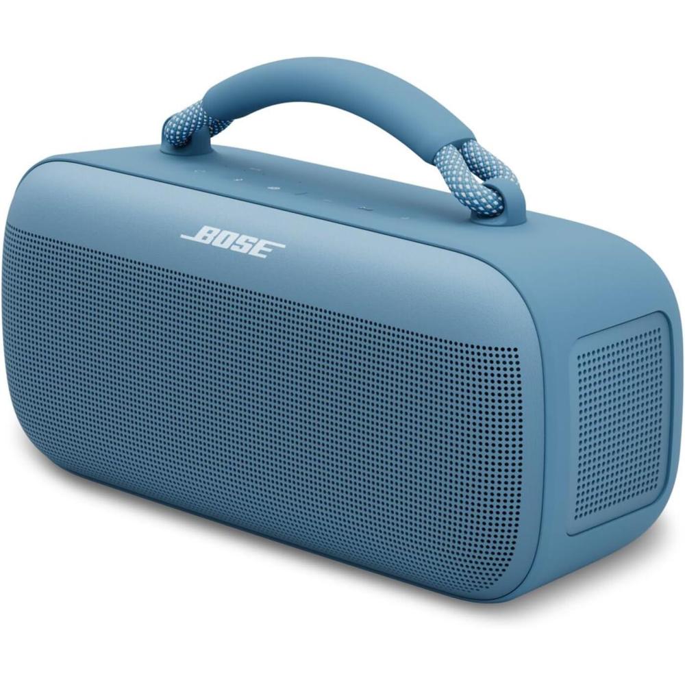 imageBose SoundLink Max Portable Speaker Large IP67 Waterproof Bluetooth Speaker Up to 20 Hours of Playtime USBC Builtin 35mm AUX Input Citrus Yellow  Limited Edition ColorBlue Dusk