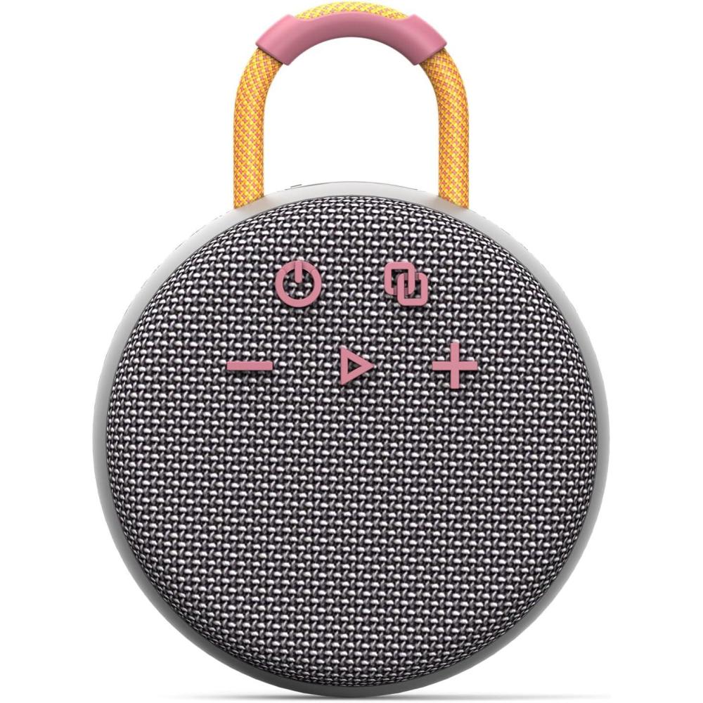 imageMusiBaby Mini Bluetooth Speaker  Bluetooth 53 with 6956C Chipset IPX7 Waterproof Rubberized Shell ClipOn Lanyard UltraPortable for Shower Pool Teens Backpack Gifts BlackGray