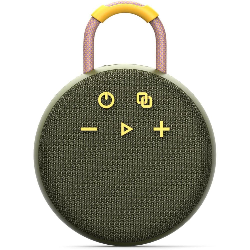 imageMusiBaby Mini Bluetooth Speaker  Bluetooth 53 with 6956C Chipset IPX7 Waterproof Rubberized Shell ClipOn Lanyard UltraPortable for Shower Pool Teens Backpack Gifts Blackdark green