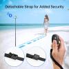 ATUMTEK Camera Remote Shutter for iPhone and Android Smartphones (2 Pack), Wireless Phone Remote Control Selfie Button for Photos and Videos (Bluetooth 5.2), Wrist Strap Included, Black(Black)