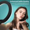 ATUMTEK Selfie Ring Light with Desk Stand and Phone Holder, 10″ Desktop LED Circle Light for Laptop, Computer Ring Light for Zoom Meeting, Conference Lighting, Live Streaming, Makeup, TikTok, Vlog