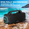 Bluetooth Speaker,Musibaby M1 Portable Bluetooth Speakers:Loud Stereo Sound with Subwoofer,Deep Bass,IPX6 Waterproof,Wireless Speaker with BT5.3,Dual Pairing,24H+ Playtime for Outdoor,Beach(Blk)(Black)