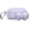 Bose QuietComfort Earbuds Silicone Case Cover, Protective Silicone Exterior, with Aluminum Carabiner for Convenient Carrying, White Smoke(Chilled Lilac)