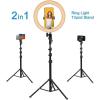 Fugetek 12″ Selfie Ring Light Tripod Kit, Phone Holder, Bluetooth Remote, Aluminum Stand Extends to 51″, USB Powered, Compatible with iPhone & Android, 3 Color Modes, Video, Photos, Makeup, TikTok