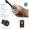 Fugetek Genuine Universal Wireless Bluetooth Remote Control Shutter, for Selfie Stick Monopod Tripod, Compatible with Apple iPhone & Android