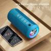 Ortizan Black & Blue Portable Bluetooth Speaker, IPX7 Waterproof Wireless Speaker with 24W Loud Stereo Sound, Outdoor Speakers with Bluetooth 5.0, 30H Playtime,66ft Bluetooth Range, Dual Pairing