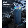 Ortizan Bluetooth Speaker, IPX7 Waterproof, Portable Speakers with HD Sound, Deep Bass, RGB Lights (Notice: X8 Pro Navy and X8 Pro Blue Cannot be paired via TWS Due to Different Bluetooth Versions)(Blue)