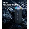 Ortizan Bluetooth Speaker, IPX7 Waterproof, Portable Speakers with HD Sound, Deep Bass, RGB Lights (Notice: X8 Pro Navy and X8 Pro Blue Cannot be paired via TWS Due to Different Bluetooth Versions)(Navy)
