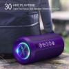 Ortizan Portable Bluetooth Speaker, IPX7 Waterproof Wireless Speaker with 24W Loud Stereo Sound, Outdoor Speakers with Bluetooth 5.0, 30H Playtime,66ft Bluetooth Range, Dual Pairing for Home(Purple)