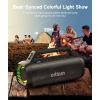 Ortizan Portable Bluetooth Speaker Loud, 80W Peak, Bass Up, 20H Playtime, IPX7 Waterproof, RGB Lights, Wireless Stereo Pairing, BT5.3, USB-C, Subwoofer Outdoor Speaker for Camping, Beach, Backyard(Black)