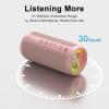 Ortizan Wireless Portable Bluetooth Speaker, IPX7 Waterproof, Dustproof and Rustproof, Powerful 24W Sound, Enhanced Bass, 30-Hour Battery, 360° Party Light, and Stereo Pairing (BT 5.3), Gifts – Blue(Pink)