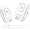 ATUMTEK Camera Remote Shutter for iPhone and Android Smartphones (2 Pack), Wireless Phone Remote Control Selfie Button for Photos and Videos (Bluetooth 5.2), Wrist Strap Included, Black(White)