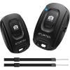 ATUMTEK Camera Remote Shutter for iPhone and Android Smartphones (2 Pack), Wireless Phone Remote Control Selfie Button for Photos and Videos (Bluetooth 5.2), Wrist Strap Included, Black(Black)