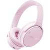 Bose QuietComfort Bluetooth Headphones, Wireless Headphones with Active Over Ear Noise Cancelling and Mic, Deep Bass, Up to 24 Hours of Playtime, Blue Dusk – Limited Edition Color(Petal Pink)