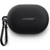 Bose QuietComfort Earbuds Silicone Case Cover, Protective Silicone Exterior, with Aluminum Carabiner for Convenient Carrying, White Smoke(Black)
