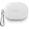 Bose QuietComfort Earbuds Silicone Case Cover, Protective Silicone Exterior, with Aluminum Carabiner for Convenient Carrying, White Smoke(White Smoke)