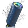 Ortizan Bluetooth Speaker, IPX7 Waterproof, Portable Speakers with HD Sound, Deep Bass, RGB Lights (Notice: X8 Pro Navy and X8 Pro Blue Cannot be paired via TWS Due to Different Bluetooth Versions)(Blue)