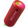 Ortizan Portable Bluetooth Speaker, IPX7 Waterproof Wireless Speaker with 24W Loud Stereo Sound, Outdoor Speakers with Bluetooth 5.0, 30H Playtime,66ft Bluetooth Range, Dual Pairing for Home(Bright Red)