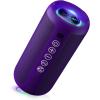 Ortizan Portable Bluetooth Speaker, IPX7 Waterproof Wireless Speaker with 24W Loud Stereo Sound, Outdoor Speakers with Bluetooth 5.0, 30H Playtime,66ft Bluetooth Range, Dual Pairing for Home(Purple)