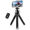 Sensyne Phone Tripod, Flexible Cell Phone Tripod with Phone Holder and Wireless Remote, Mini Travel Tripod Stand, Compatible with All Cell Phones, Cameras(Black)