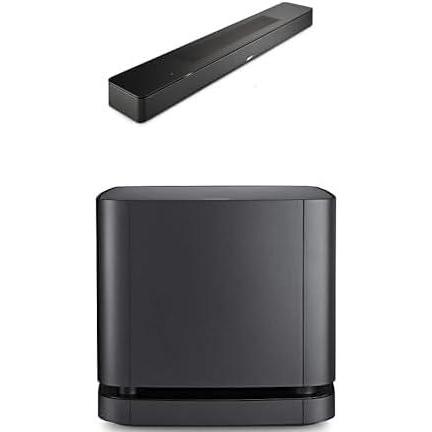 imageBose Smart Dolby Atmos Soundbar Bluetooth Soundbar with Voice Control and Amazon Alexa Builtin Black Bass Module 500 Black