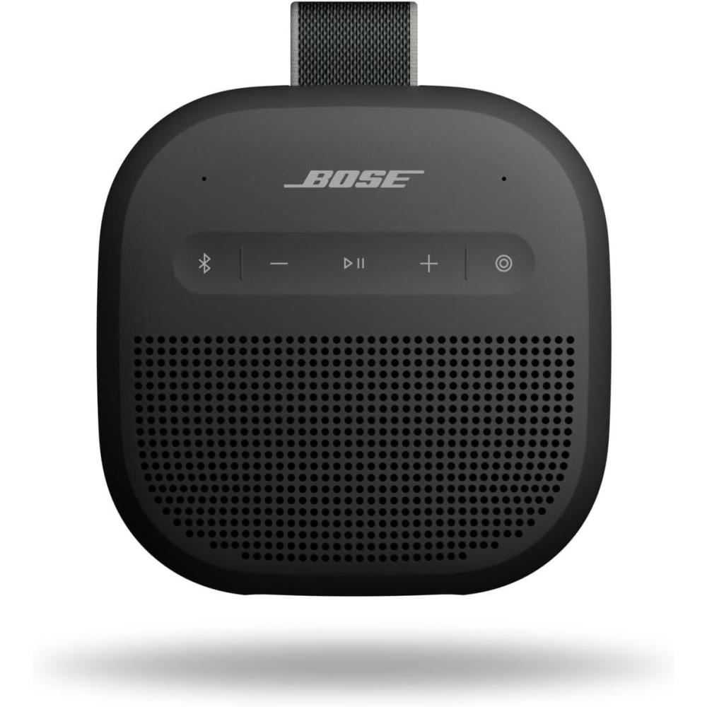 imageBose New SoundLink Micro Portable Bluetooth Speaker 2nd Gen Wireless Outdoor Speaker Up to 12 Hours Battery Life Waterproof and Dustproof SandstoneBlack