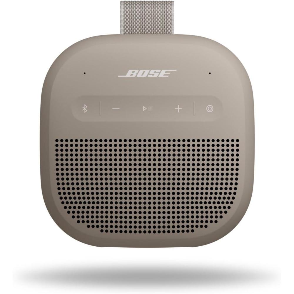 imageBose New SoundLink Micro Portable Bluetooth Speaker 2nd Gen Wireless Outdoor Speaker Up to 12 Hours Battery Life Waterproof and Dustproof SandstoneSandstone