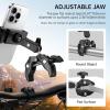 ATUMTEK Super Camera Clamp Mount with 1/4″ and 3/8″ Threads, Dual Ballhead Magic Arm 360° Ball Head Grip, Phone/Action Camera Mount Adapter for Canon Nikon DSLR Camera, GoPro/Insta360/INSTAX/DJI