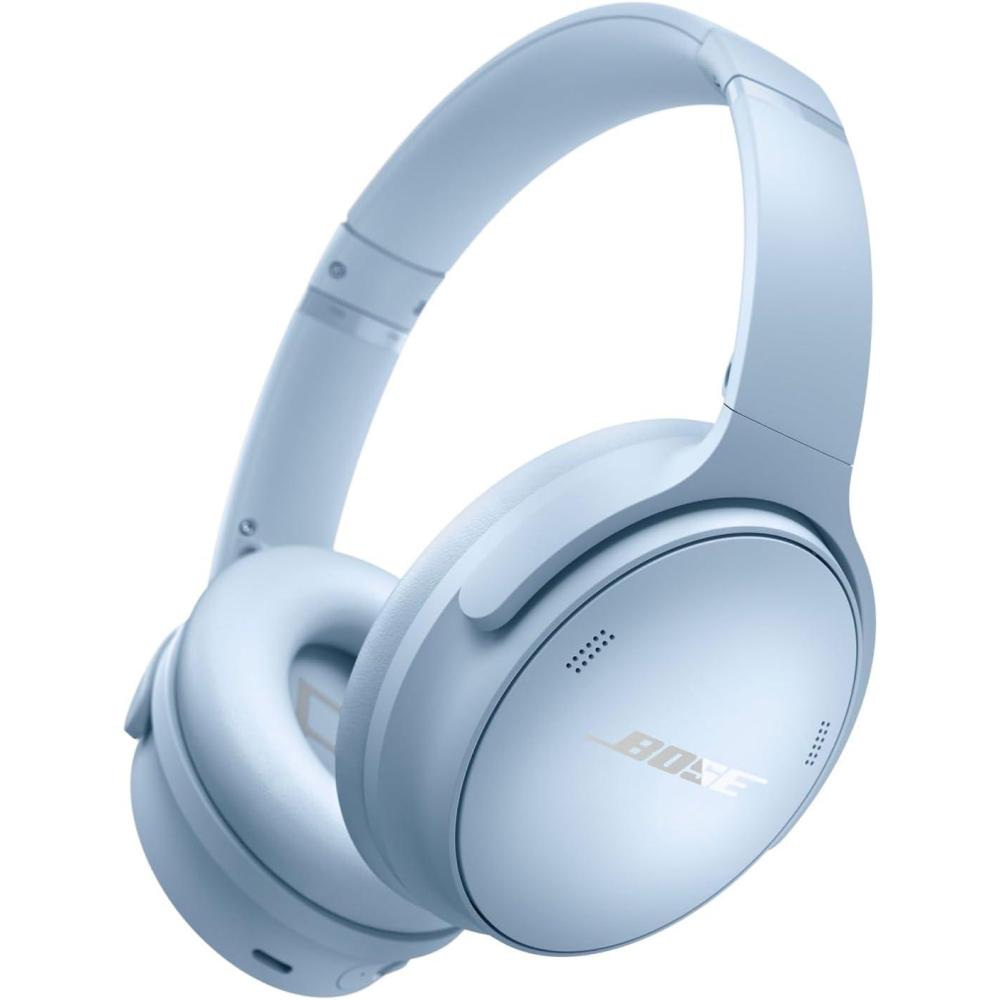 image:imageBose QuietComfort Headphones  Wireless Bluetooth Headphones Active Over Ear Noise Cancelling and Mic USBC Charging Deep Bass Up to 24 Hours of Playtime Ice Blue  Limited Edition ColorMoonstone Blue