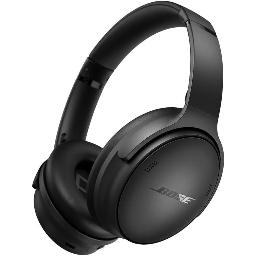 image:imageBose QuietComfort Headphones  Wireless Bluetooth Headphones Active Over Ear Noise Cancelling and Mic USBC Charging Deep Bass Up to 24 Hours of Playtime Ice Blue  Limited Edition ColorBlack
