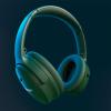 Bose QuietComfort Headphones – Wireless Bluetooth Headphones, Active Over Ear Noise Cancelling and Mic, USB-C Charging, Deep Bass, Up to 24 Hours of Playtime, Ice Blue – Limited Edition Color(Cypress Green)