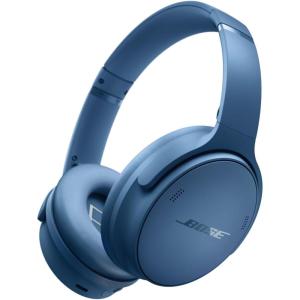 Bose QuietComfort Headphones – Wireless Bluetooth Headphones, Active Over Ear Noise Cancelling and Mic, USB-C Charging, Deep Bass, Up to 24 Hours of Playtime, Ice Blue – Limited Edition Color(Blue Dusk)