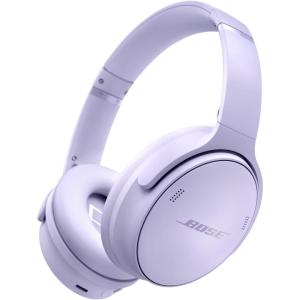 Bose QuietComfort Headphones – Wireless Bluetooth Headphones, Active Over Ear Noise Cancelling and Mic, USB-C Charging, Deep Bass, Up to 24 Hours of Playtime, Ice Blue – Limited Edition Color(Chilled Lilac)