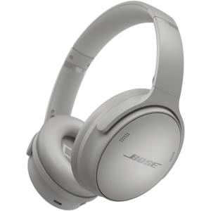 Bose QuietComfort Headphones – Wireless Bluetooth Headphones, Active Over Ear Noise Cancelling and Mic, USB-C Charging, Deep Bass, Up to 24 Hours of Playtime, Ice Blue – Limited Edition Color(Moonlight Grey)