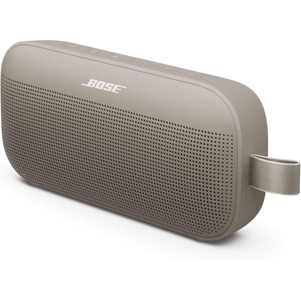 image:imageBose SoundLink Flex Bluetooth Speaker 2nd Gen  Portable Outdoor Speaker with HiFi Audio Waterproof and Dustproof USBC Up to 12 Hours Battery Life Fog Grey  Limited Edition ColorSandstone