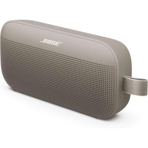 Bose SoundLink Flex Bluetooth Speaker (2nd Gen) – Portable Outdoor Speaker with Hi-Fi Audio, Waterproof and Dustproof, USB-C, Up to 12 Hours Battery Life, Fog Grey – Limited Edition Color(Sandstone)