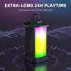Ortizan Outdoor Speaker, Bluetooth Speaker with Lights, 50W Stereo Sound, IPX5 Waterproof, 24H Playtime, Sync up to 100 Wireless Speakers, Portable for Outdoors/Patio/Porch, Tech Gadgets, Gift for Men