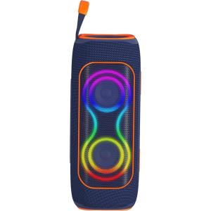 Musibaby 80W Bluetooth Speaker, Loud Portable Speaker with Deep Bass, Waterproof Outdoor Speaker with RGB Lights for Camping, Beach & Party, 24H Playtime, BT5.3, Dual Pairing(Blue)