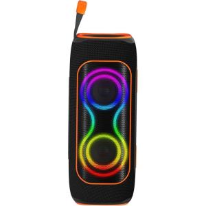 Musibaby 80W Bluetooth Speaker, Loud Portable Speaker with Deep Bass, Waterproof Outdoor Speaker with RGB Lights for Camping, Beach & Party, 24H Playtime, BT5.3, Dual Pairing(Black)