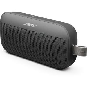 Bose SoundLink Flex Bluetooth Speaker (2nd Gen) – Portable Outdoor Speaker with Hi-Fi Audio, Waterproof and Dustproof, USB-C, Up to 12 Hours Battery Life, Sunset Peach – Limited Edition Color(Black)