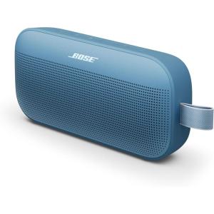 Bose SoundLink Flex Bluetooth Speaker (2nd Gen) – Portable Outdoor Speaker with Hi-Fi Audio, Waterproof and Dustproof, USB-C, Up to 12 Hours Battery Life, Sunset Peach – Limited Edition Color(Blue Dusk)